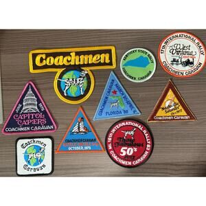 Coachmen Caravan Rally Patches Vintage Travel Tourist Retro 70s‎ 80s Roadtrip